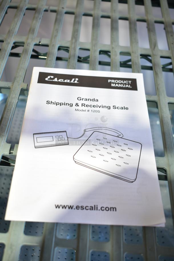 Brand new Escali 120S countertop scale with scratch and dent condition. Includes product manual.