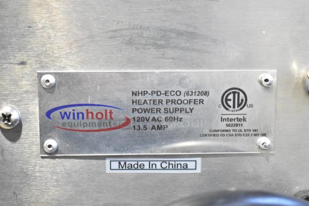 Winholt NHP-PD-ECO Control Drawer Assembly, 120V, 1 Phase, new with minor scratches, ETL certified, Made in China label.