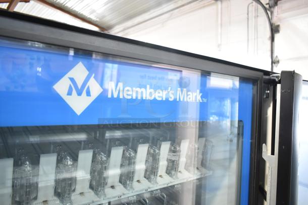 Crane 5800-4 metal vending machine, bill acceptor, 115V, 1 phase, Member's Mark branding, commercial use.