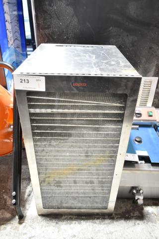 BRAND NEW SCRATCH AND DENT! Avantco 177LT93 24 Tray Stainless Steel Food Dehydrator with Glass Door. 120 Volts, 1 Phase.