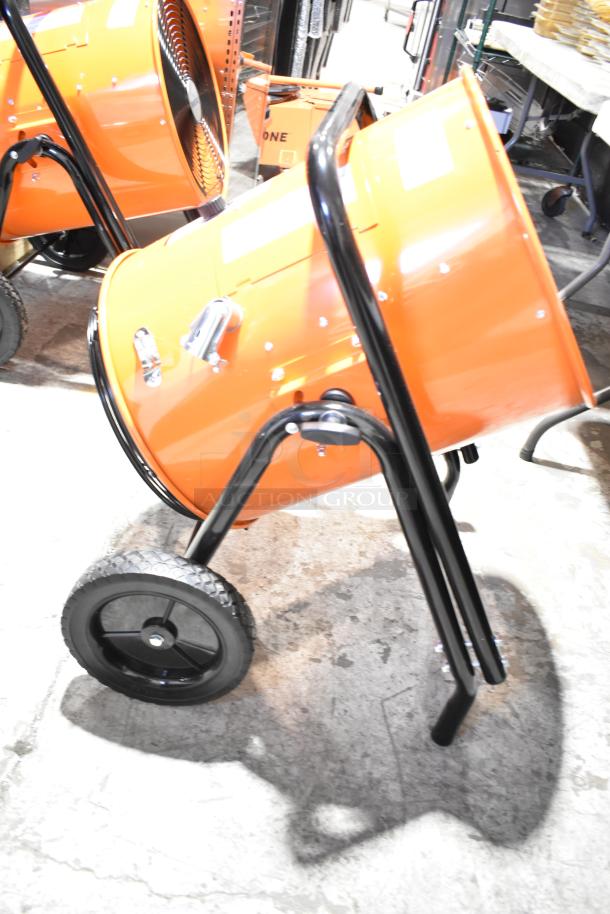 BRAND NEW Boltic SHAG-K12F portable electric salamander heater, 480 volts, 3 phase, minor scratches and dents visible.