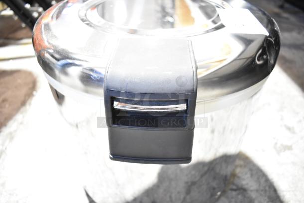 RiceMaster 56919 92 cup rice warmer, stainless steel finish, brand new with minor scratches, 120V, 1 phase.