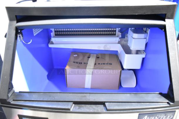 Brand new Avantco 194UCH210A commercial ice machine; 222 lb. capacity, 115V, 1 phase. Scratch and dent condition.