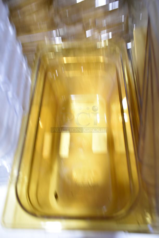 Lot of various items including clear containers, drop-in bins, and lids. Used condition. Ideal for storage solutions.