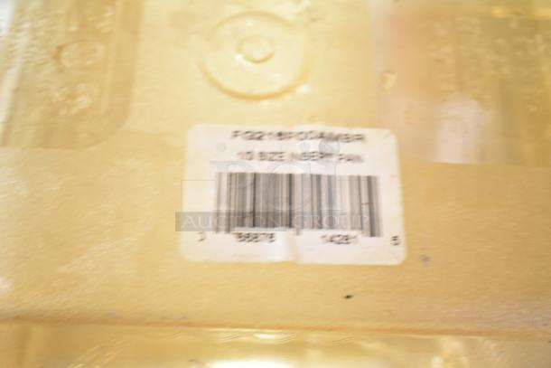 Lot of various items including drop-in bins with lids; visible label reads "1/6 Size Insert Pan".