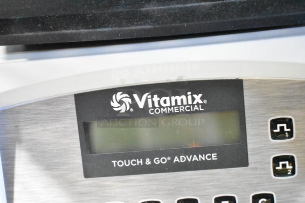 VitaMix VM0214 Commercial Blender, brushed steel finish, Touch & Go™ Advance controls, 120V, 1 Phase, excellent condition.