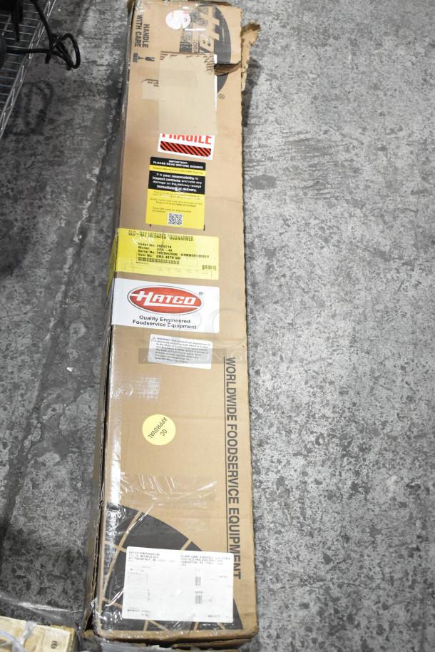 Hatco GRA-48 Glo-Ray Infrared Warmer, brand new, in labeled packaging with signs of wear, 120V, single phase.