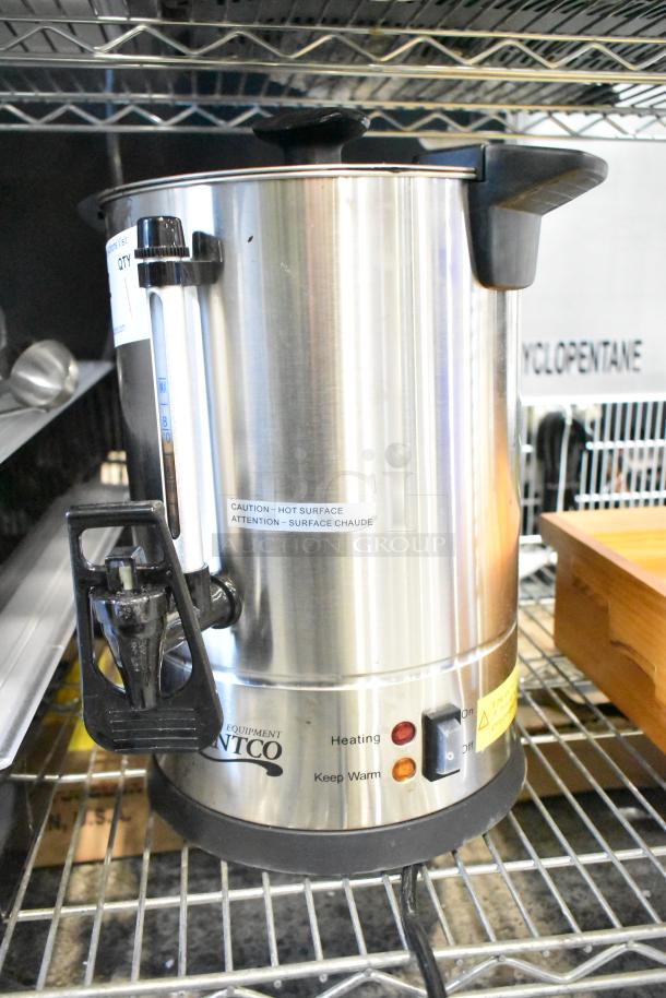 Brand new Avantco 177CU30CETL 30-cup stainless steel coffee urn, double wall, scratch and dent condition.