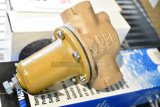 Brand new Watts LF40XL valve, scratch and dent, on original packaging. Hatco 03.01.003.00 Temp/Pres gauge included.