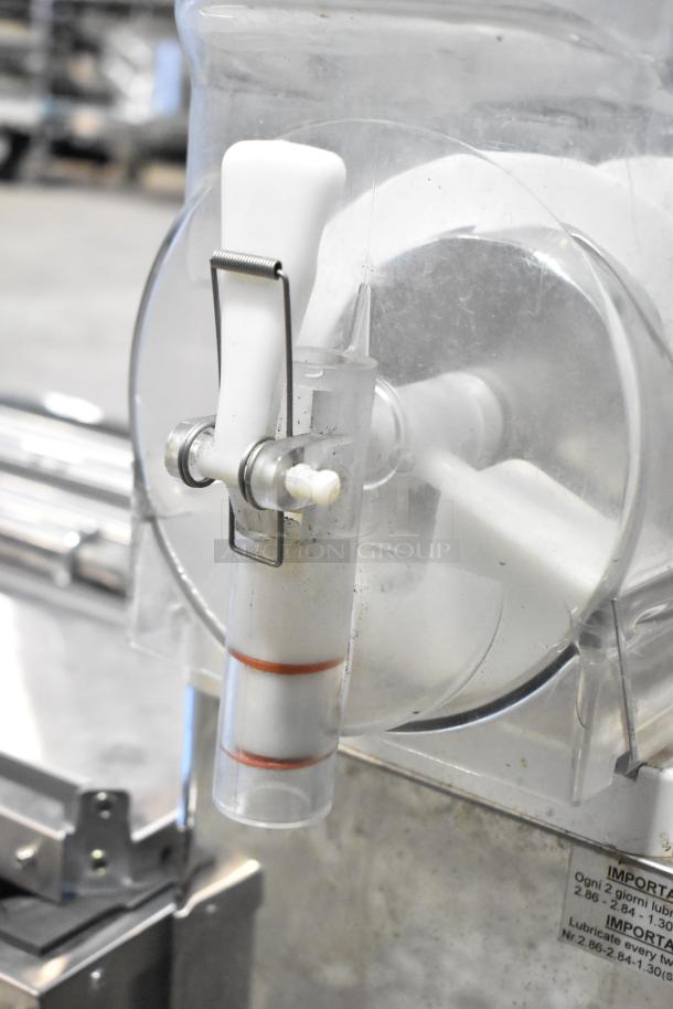 Stoelting Granistar GS 2 Hopper Slushie Machine, commercial countertop model, missing lids, 115V, 1 phase, visible wear.