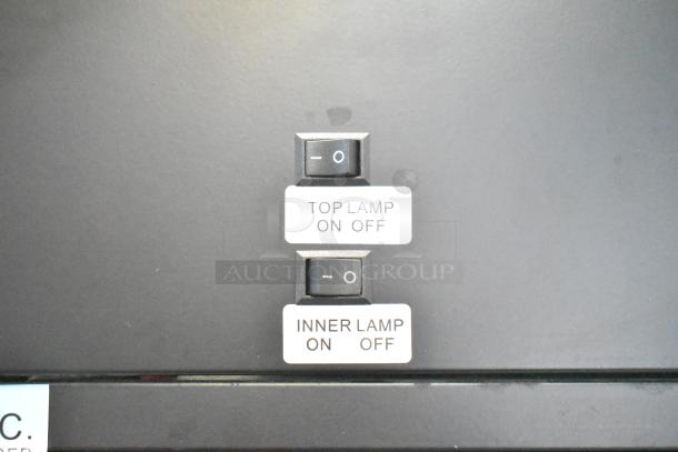 Cooler Depot SD105B control panel with top and inner lamp switches.