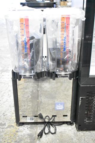 BRAND NEW SCRATCH AND DENT! 2025 Carnival King JETCOF 240M 382RBD5G2 Double 5 Gallon Bowl Refrigerated Beverage Dispenser. 115 Volts, 1 Phase.