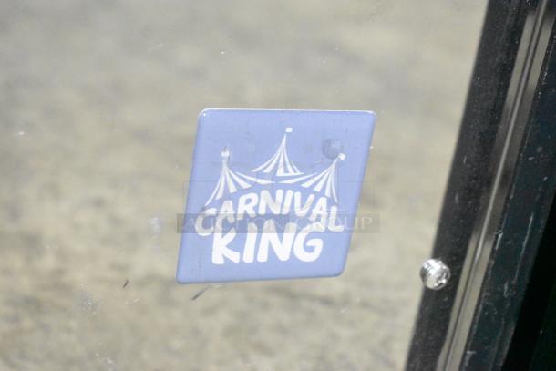 Carnival King logo on the brand new JETCOF 240M 2025 Double 5 Gallon Bowl Refrigerated Beverage Dispenser.