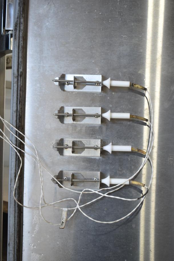 2017 Randell BC-18 Blast Chiller with 4 probes, 115/230 volts, 1 phase. Stainless steel, visible wiring, used condition.