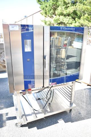 Electrolux Air-o-convect Touchline 9F92225200 Commercial Convection Oven on Stand w/ Commercial Casters.