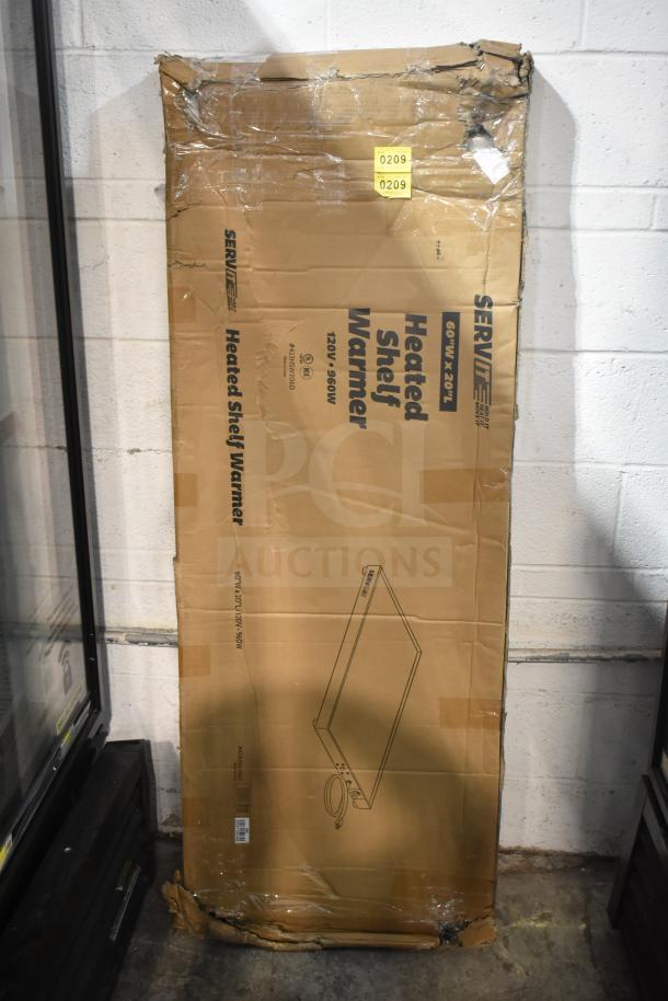 BRAND NEW SCRATCH AND DENT! 2025 ServIt 423HSW2060 Stainless Steel Heated Shelf Warmer, 120V, 1 Phase. Packaging slightly damaged.