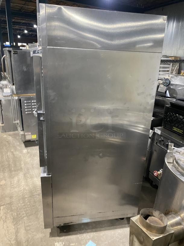 Traulsen Commercial Blast Chill Freezer, Model RBC100, stainless steel, 208-230V, 1 phase, on casters, used condition.