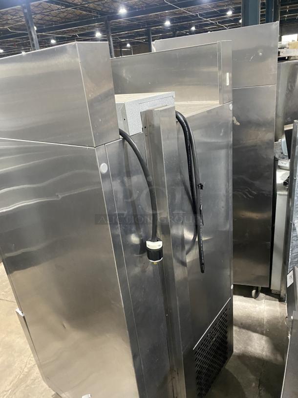 Traulsen RBC100 stainless steel blast chill freezer, 208-230V, 1 phase, on casters, in good condition. Serial: T09031K05.