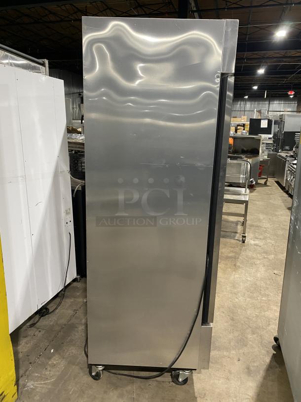 True Freezer Model T-23F-HC, stainless steel, on casters, 115V 1PH, SN: 8761908, excellent condition.