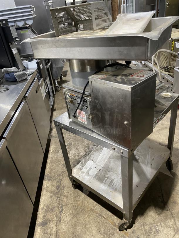 Nice! Patty O Matic Commercial Stainless Steel Automatic Forming Machine High Volumen Meat Procesing! Model: 330A 115V! On Casters! - Image 4 of 9