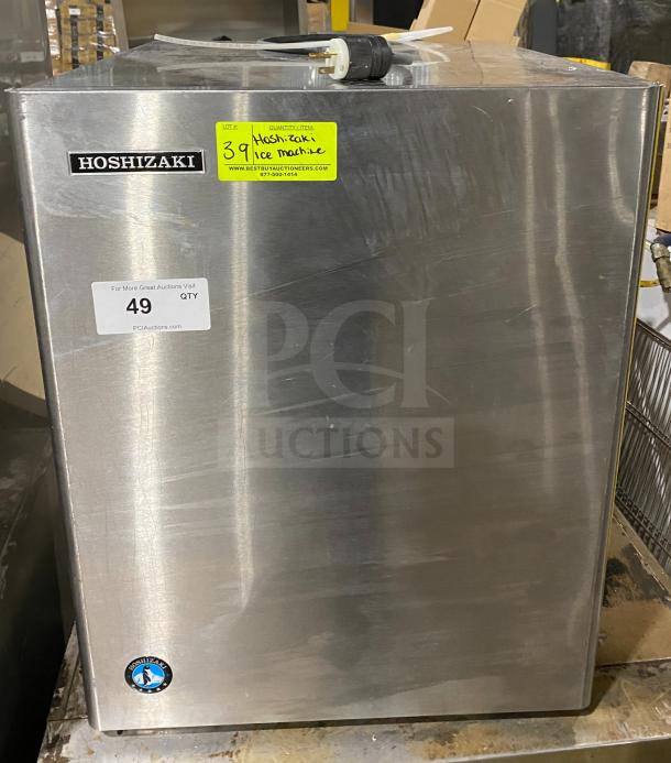 Hoshizaki KM-660MRJ stainless steel ice maker, 115V, electric, commercial use, visible labels, good condition.