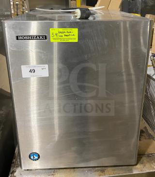 Hoshizaki KM-660MRJ stainless steel ice maker, 115V, electric, commercial use, visible labels, good condition.