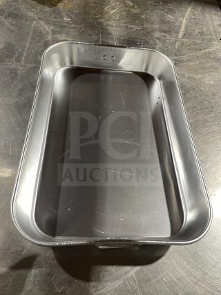 Winco commercial stainless steel bake pan, rectangular, smooth finish, excellent condition, durable, professional-grade.