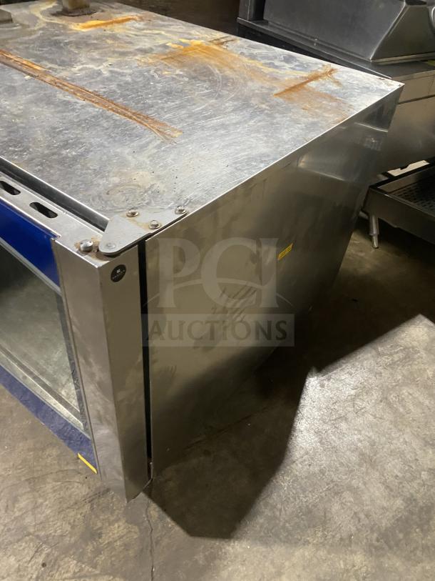 Electrolux Air-O-Convect combi oven, stainless steel, natural gas, with Touchline controls and wired rack, shown on legs.