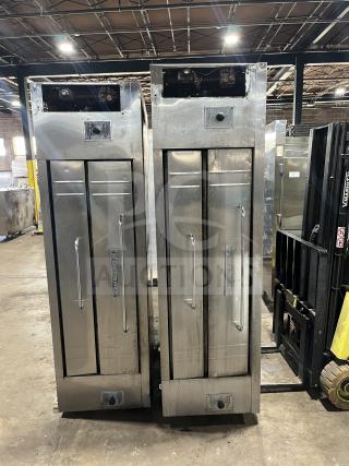 Sweet! Bakers Pride Y600/602 Commercial All Stainless Steel Gas Powered  Double Stacked 6 Pie Pizza Oven! Model: Y602! 2X Your Bid Makes One Unit!