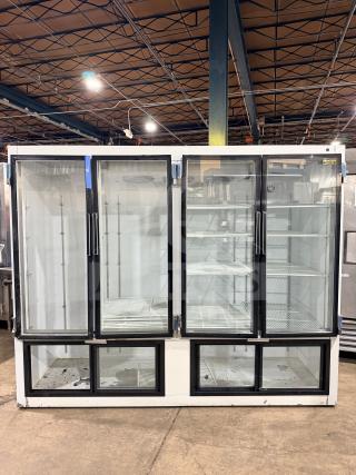 Cool Tech CUST96PGR 4-door reach-in cooler, model CUST96PGR, serial 21517, 120V, 1-phase, remote compressor, good condition.