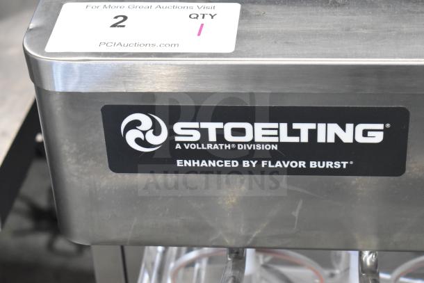 2025 Stoelting F131-38I2-SAMS soft serve ice cream machine, two flavors with twist, stainless steel, enhanced by Flavor Burst.
