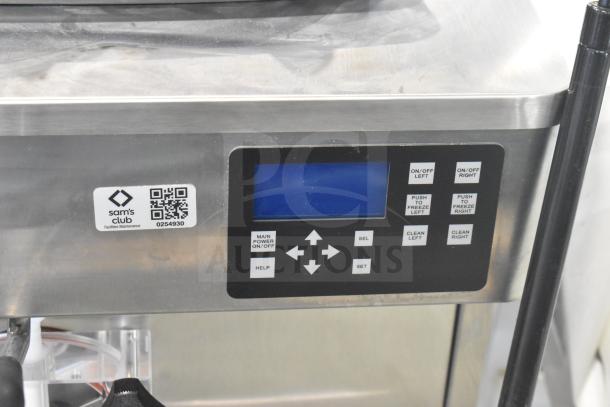 2025 Stoelting F131-38I2-SAMS Commercial Soft Serve Ice Cream Machine, countertop model, 2 flavors with twist, digital controls.