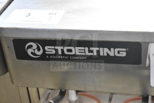 Stoelting F131-38I2-SAMS commercial countertop ice cream machine with twist and drink mixing attachment, 208/240V, 1 phase.