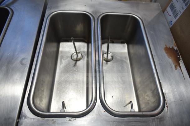 Stoelting F131-38I2-SAMS soft serve machine with dual flavor twist capability; includes drink mixing attachment; 208/240V, 1 phase.