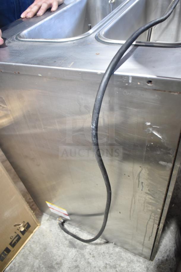 Stoelting F131-38I2-SAMS commercial countertop 2-flavor soft serve machine with twist, drink mixing attachment, 208/240V, 1 phase.