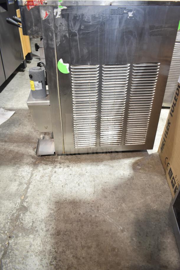 Stoelting Commercial F131-38I2-SAMS 2-Flavor Soft Serve Ice Cream Machine, 208/240V, with Drink Mixing Attachment, used condition.