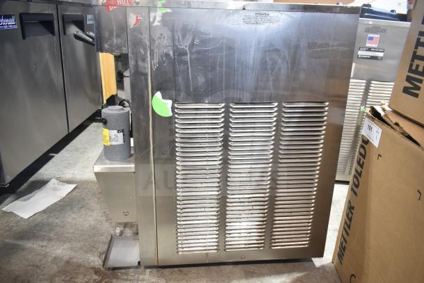 Stoelting F131-38I2-SAMS soft serve ice cream machine with drink mixer attachment, 208/240 volts, countertop model, stainless steel, used condition.