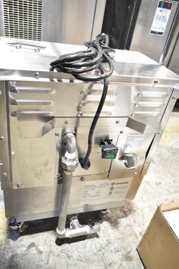 BRAND NEW Fryclone 259OFM55 55 lb. fryer oil filter machine, low-profile, 2-way pump, 120V, minor scratch and dent.