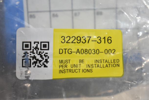 BRAND NEW Sanhua DTG-A08030-002 liquid line filter drier, scratch and dent, with installation instruction label visible.