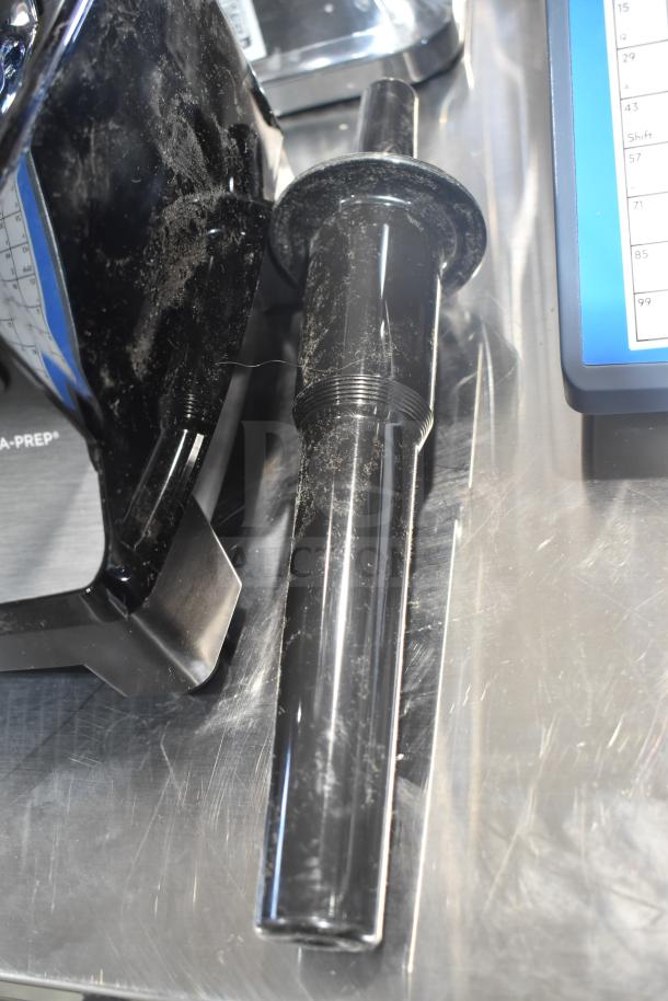 BRAND NEW SCRATCH AND DENT Vita-Mix VM0101 blender base with visible scratches shown on a metallic surface.