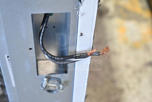 2017 Scotsman C1030SA-32D ice machine, showing wiring detail. 208/230 Volts, 1 Phase. Some wear evident.