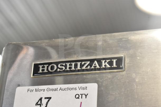 Hoshizaki KML-032-HH Commercial Ice Head on Ice Bin, 208-230V, 1 Phase. Visible logo and auction tag.