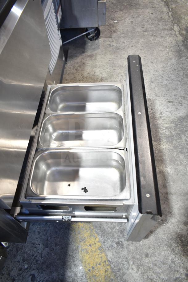 Silver King SKR27AD/C11 2 Drawer Undercounter Cooler, stainless steel, 115V, 1 phase, commercial use, clean condition.