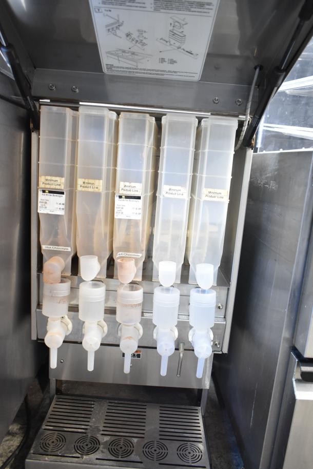 2019 Bunn IMIX-5 Cappuccino Machine, 120/208-240 Volts, 1 Phase, five hoppers, minimal wear.