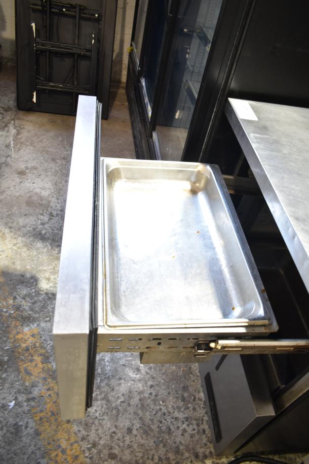 2016 True TUC-27D-2-HC commercial undercounter cooler, stainless steel, 2 drawers, 115 volts, good condition.