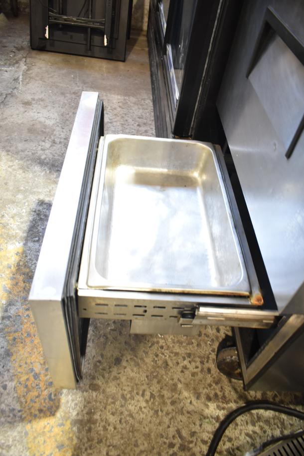 2016 True TUC-27D-2-HC undercounter cooler, 2 drawers, stainless steel, 115V, clean, commercial use.