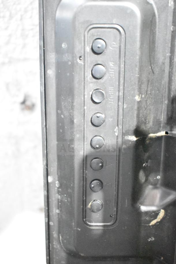 NEC V463 TV side panel with control buttons shown. Visible labels: power, mute, input, volume. Good condition. Pickup only.