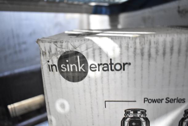 Brand new Insinkerator Cover Control Plus 3 garbage disposal, 120V, 1 Phase, in box with scratch and dent.