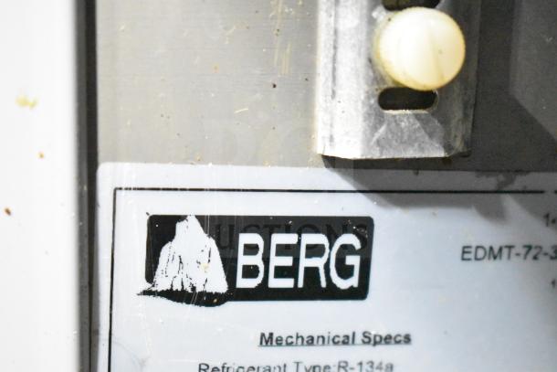 Berg EDMT-72-30 Sandwich Prep Table, commercial use, 115V, 1 Phase, features Bain Marie Mega Top, durable build.