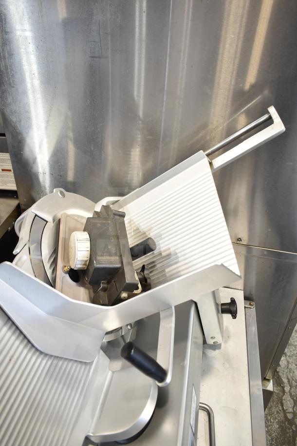 Bizerba Commercial Countertop Meat Slicer, 120V, 1 Phase, stainless steel, used condition.